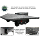Overland Vehicle Systems Nomadic Awning Tent 180 Degree 88 SF of Shelter With Zip In Wall, Dark Gray, 19619907
