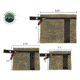 Overland Vehicle Systems Small Bags, 3 Pcs #12 Waxed Canvas, 21069941