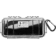 Pelican 1030 Micro Watertight Dry Box, 7.50x3.87x2.43in, Clear, Black Liner w/Loop, 1030-025-100