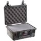 Pelican 1150 Small Protector Case, Crushproof 8.49x5.99x3.75in Dry Box w/Foam, Black, 1150-000-110