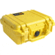 Pelican 1200 Small Protector Waterproof 10.6x10x4.8in Case, Yellow, No Foam