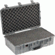Pelican 1555 Air Protector Case, with Foam, Silver, 015550-0000-180