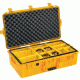 Pelican 1605 Air Protector Case, with Divider, Yellow, 016050-0040-240