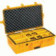 Pelican 1605 Air Protector Case, with Divider, Yellow, 016050-0040-240