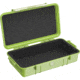 Pelican Micro Case 8.25 x 4.25 x 2.25in, Interior 8.25in X 4.25in X 2.25in, Bright Green, 1060BGR-BLK