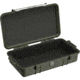Pelican Micro Case, Interior 8.25in X 4.25in X 2.25in, OD Green, 1060ODG-BLK