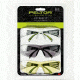 PELTOR Sport SecureFit 400 Eye Protection, 3Pack Clear,Amber,Grey Lenses, Anti Fog, Clear, SF400-P3PK-6