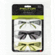 PELTOR Sport SecureFit 400 Eye Protection, 3Pack Clear,Amber,Grey Lenses, Anti Fog, Clear, SF400-P3PK-6