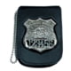 Perfect Fit Recessed Badge &amp; ID Neck Holder w/ Pocket &amp; Chain - 2.75in x3.63in, 706-1-P