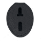Universal Oval Badge Clip w/ Pocket &amp; Chain