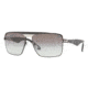 Persol PO2363S Sunglasses 922/32-5914 - Black / Silver Frame, Crystal Gray Gradient Lenses