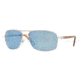 Persol PO2407S Sunglasses 101756-6200 - Pale Gold Frame, Crystal Blue Lenses