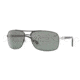 Persol PO2407S Sunglasses 104758-6216 - Matte Black Frame, Polarized Gray Lenses