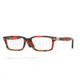 Persol PO2965VM Eyeglass Frames 978-53 - Brown Stripped/red Frame