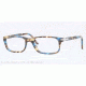 Persol PO3005V Eyeglass Frames 973-53 - Brown Spotted Blue Frame