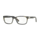 Persol PO3012V Eyeglass Frames 1017-54 - Stripped Grey Havana Frame