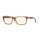 Persol PO3012V Eyeglass Frames 1018-52 - Stripped Light Havana Frame