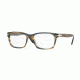 Persol PO3012V Eyeglass Frames 1049-54 - Striped Brown Grey Frame