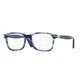 Persol PO3014VM Eyeglass Frames 943-52 - Stripped Blue Frame
