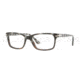 Persol PO3030V Eyeglass Frames 965-5017 - Dark Horn Striped White Frame, Demo Lens Lenses