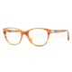 Persol PO3036V Eyeglass Frames 960-4819 - Stripped Brown Frame, Demo Lens Lenses