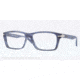 Persol PO3060V Eyeglass Frames 9012-56 - Stripped Blue Frame