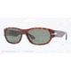Persol PO3068S Sunglasses 24/31-57 - Havana Frame, Crystal Green Lenses