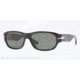 Persol PO3068S Sunglasses 95/58-60 - Black Frame, Crystal Green Polarized Lenses