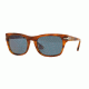 Persol PO3072S Sunglasses 960/56-54 - Striped Brown Frame, Blue Lenses