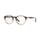 Persol PO3092V Eyeglass Frames 9052-50 - Grad Black Striped Brown Frame