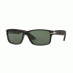 Persol PO3154S Sunglasses 104258-58 - Matte Black Frame, Polar Green Lenses