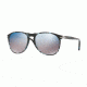 Persol PO9649S Sunglasses 1062O4-55 - Spotted Blue Dark Grey Frame, Grey Mirror Blue Lenses