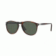 Persol PO9649S Sunglasses 24/31-55 - Havana Frame, Crystal Green Lenses