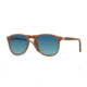 Persol PO9649S Sunglasses 9018S3-55 - Ambra Frame, Gradient Polar Blue Lenses