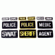 BlackHawk Police Patch W/Velcro 5x8 (10900021) Black/Gold