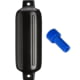 Polyform U.S. G-4 Twin Eye Fender 6.5in x 22in - Black w/Adapter, G-4-BLACK