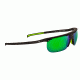 Popticals PopArt Sunglasses, Black Matte Frame, Gray/Green Mirror Lens, Polarized, 010030-BMEN