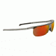 Popticals PopArt Sunglasses, Grey Matte Frame, Gray/Orange Mirror Lens, Polarized, 010030-GMON