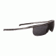 Popticals PopArt Sunglasses, Smoke/Clear Crystal Gloss Frame, Gray Lens, Polarized, 030030-SFGP