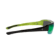 Popticals PopGun Sunglasses, Blk Over Green Crystal Gloss Frame, Gray/Green Mirror Lens, Polarized, 040010-GLEN