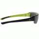 Popticals PopGun Sunglasses, Blk Over Green Crystal Gloss Frame, Gray Lens, Polarized, 040010-GLGP