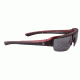 Popticals PopGun Sunglasses, Red/Black Crystal Matte Frame, Gray Lens, Polarized, 030010-REGP