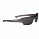 Popticals PopGun Sunglasses, Smoke/Clear Crystal Matte Frame, Gray Lens, Polarized, 030010-SEGP