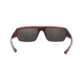 Popticals PopGun Sunglasses, Wine Crystal Gloss Frame, Gray Lens, Polarized, 020010-WXGP