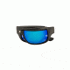 Popticals PopH2O Sunglasses, Black Matte Frame, Gray/Blue Mirror Lens, Polarized, 010070-BMUN