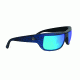 Popticals PopH2O Sunglasses, Blue/Black Woodgrain Matte Frame, Gray/Blue Mirror Lens, Polarized, 010070-EUUN