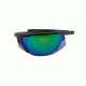 Popticals PopStar Sunglasses, Black Matte Frame, Gray/Green Mirror Lens, Polarized, 010040-BMEN