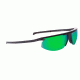 Popticals PopStar Sunglasses, Black Matte Frame, Gray/Green Mirror Lens, Polarized, 010040-BMEN