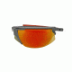 Popticals PopStar Sunglasses, Grey/Orange Matte Frame, Gray/Orange Mirror Lens, Polarized, 010040-OMGP