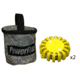 Powerflare PF-200 Softpack,  2 Safety Lights,Red LED,ACU Bag,2 Batteries, Yellow Shell SP2ACU-R-Y